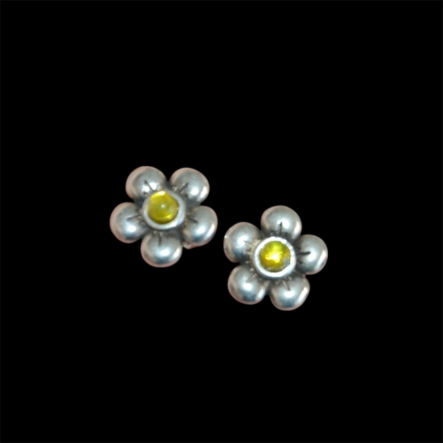 Otro Flower stud Earring-Yellow西班牙耳環