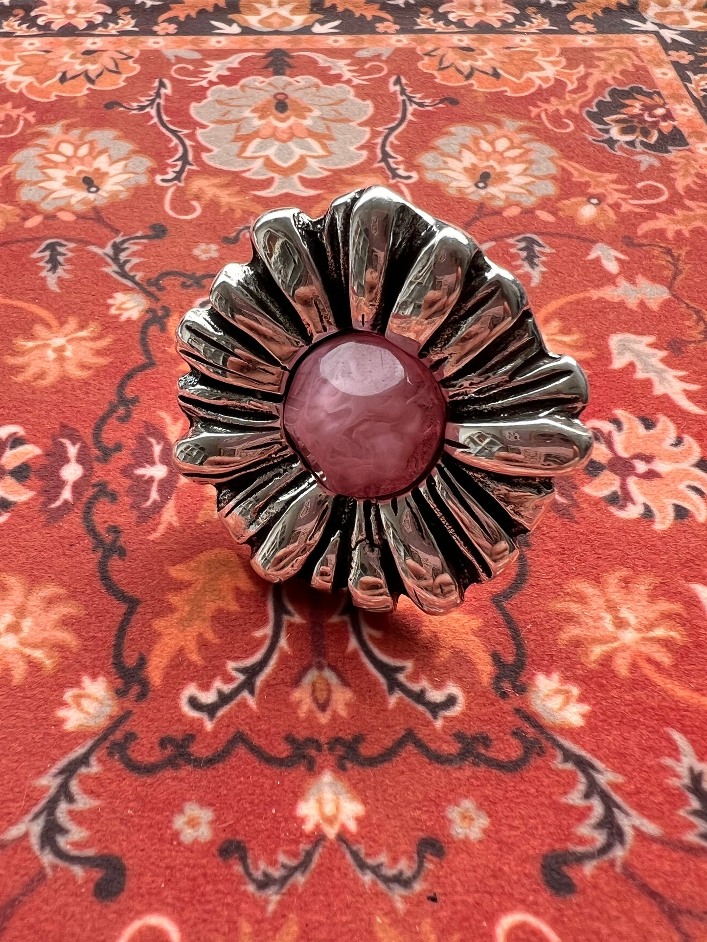 Otro Ring-Pink 西班牙花花戒指