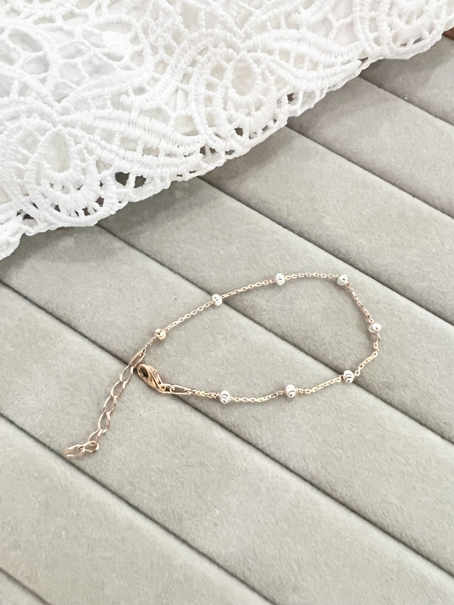 Ball bracelet rose gold