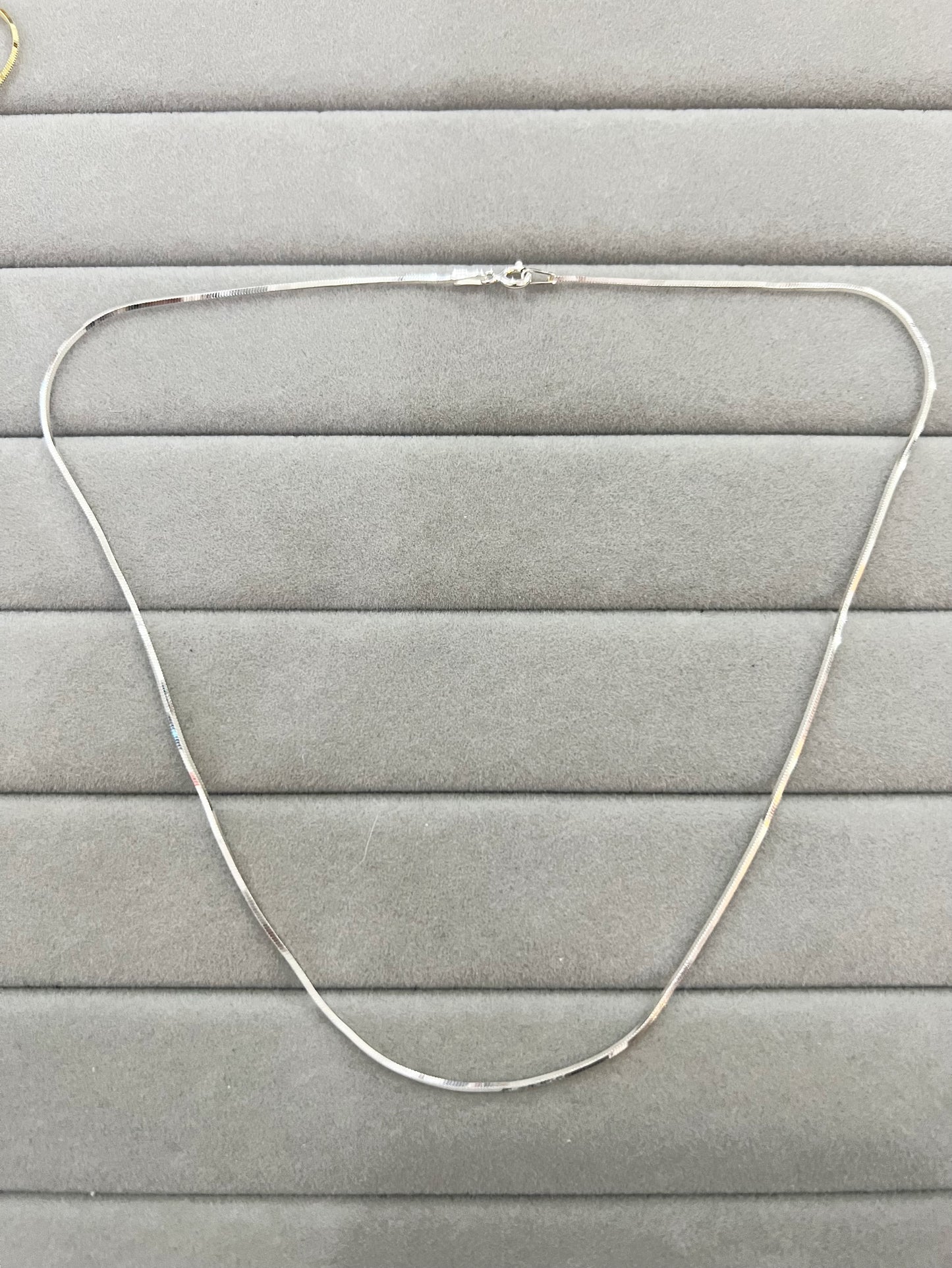 Square Snake Necklace silver