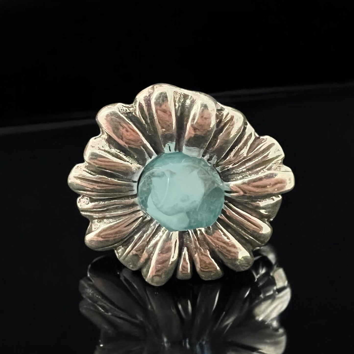 Otro Ring-Turquoise 西班牙花花戒指