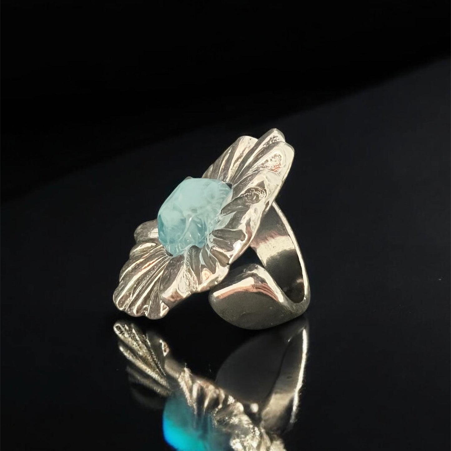 Otro Ring-Turquoise 西班牙花花戒指