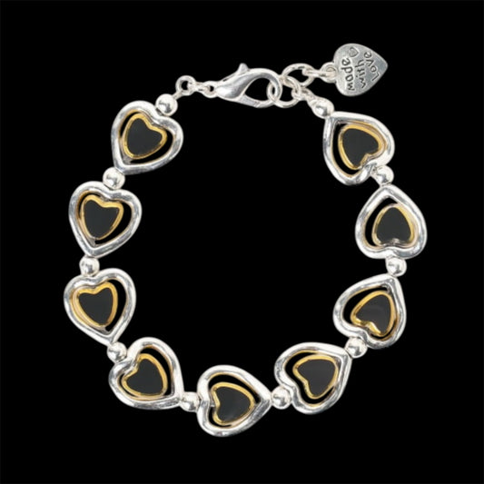 Otro Accessorio Heart Charm Bracelet-Black西班牙手鏈
