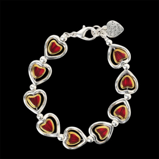 Otro Accessorio Heart Charm Bracelet-Red西班牙手鏈