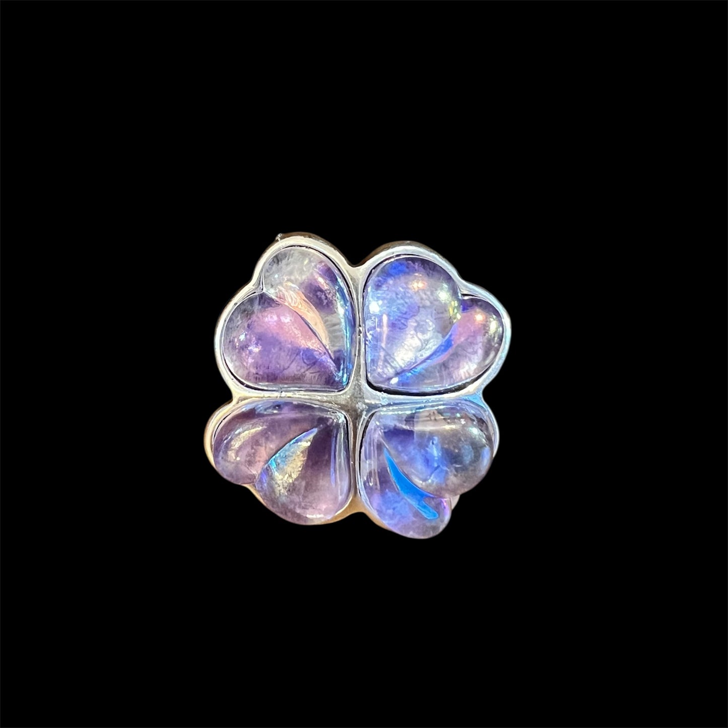 Otro Clover ring-Purple西班牙戒指