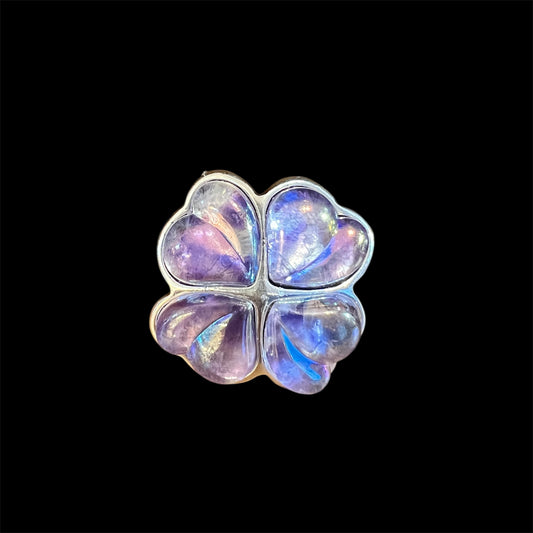 Otro Clover ring-Purple西班牙戒指